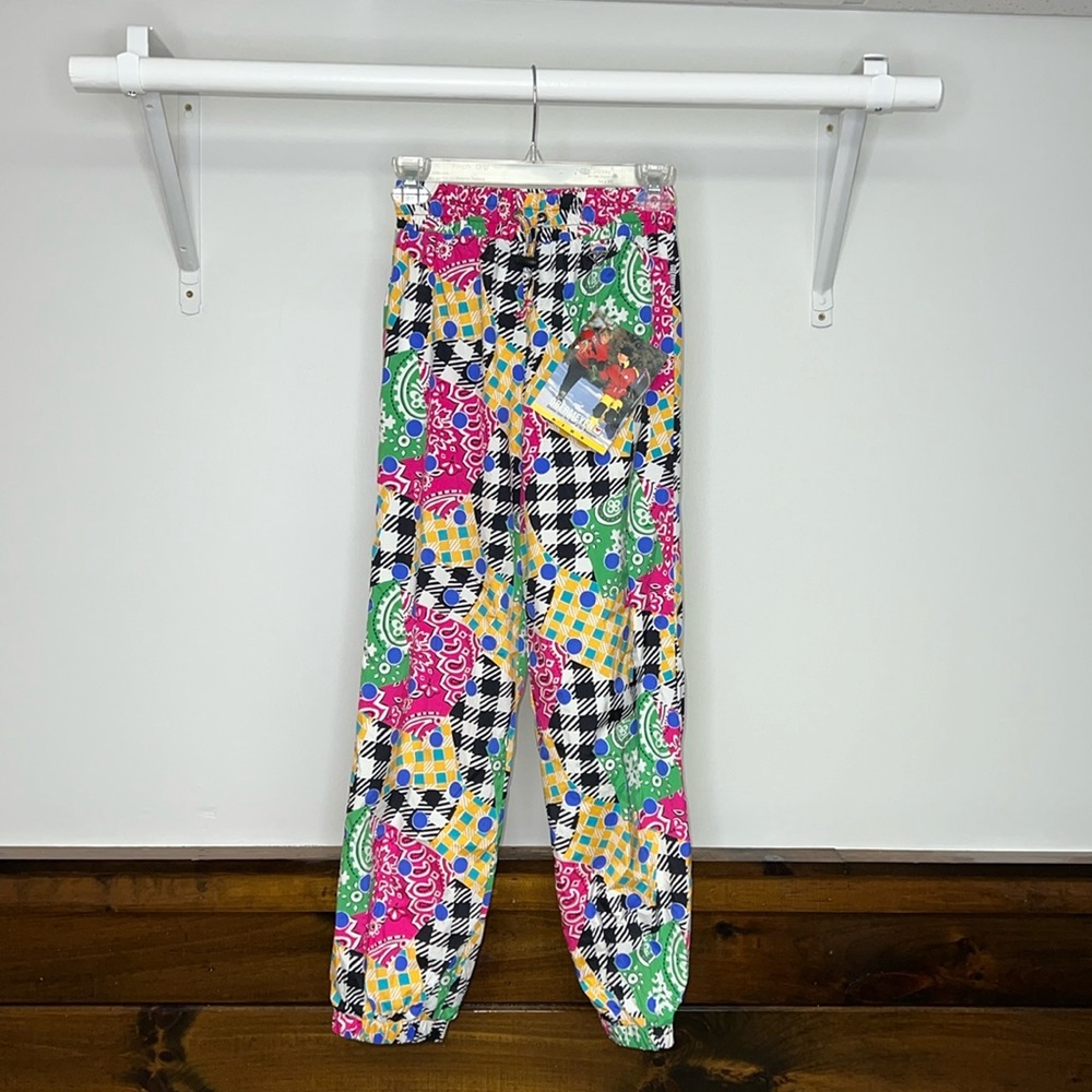 Vintage Deadstock Obermeyer Girl’s Patchwork Ski Pants-‎ 12